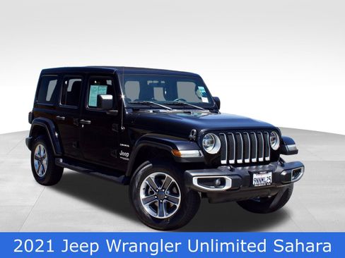 Used 2021 Jeep Wrangler Unlimited Sahara AWD/4WD image 1