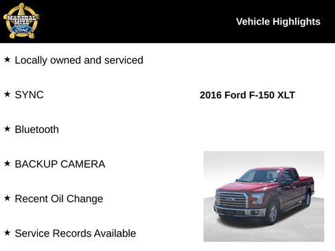 Used 2016 Ford F150 XLT w/ Equipment Group 301A Mid image 2