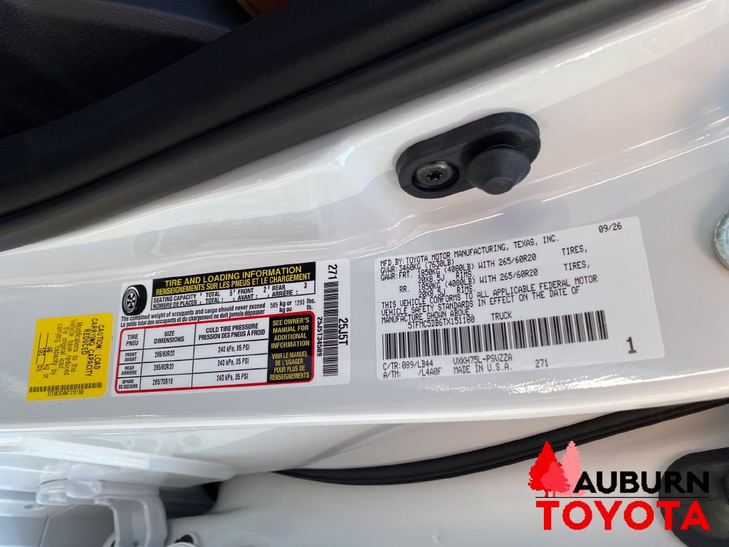 New 2026 Toyota Tundra 1794 Edition w/ TRD Off-Road Package AWD/4WD image 24