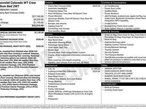 Used 2021 Chevrolet Colorado W/T w/ Custom Special Edition RWD image 35