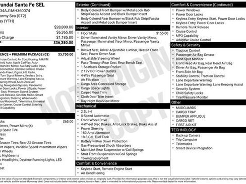 Used 2021 Hyundai Santa Fe SEL w/ Convenience + Premium Package image 15