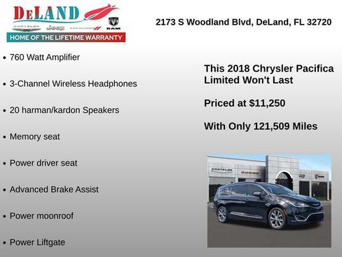Used 2018 Chrysler Pacifica Limited w/ Tire & Wheel Group FWD image 30