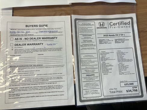 Certified 2025 Honda CR-V EX-L image 37