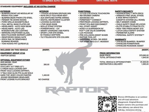 New 2025 Ford Bronco Raptor image 2