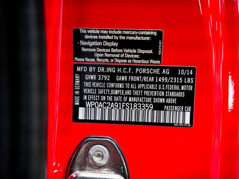 Used 2015 Porsche 911 GT3 RWD image 42