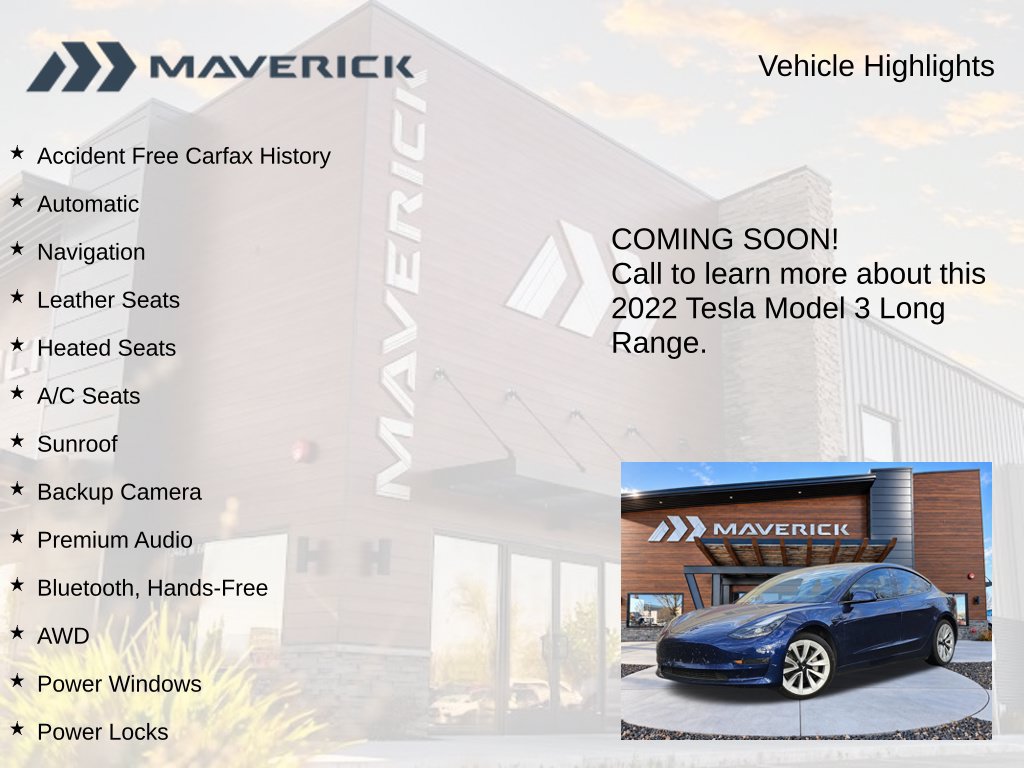 Used 2022 Tesla Model 3 Long Range AWD/4WD image 3