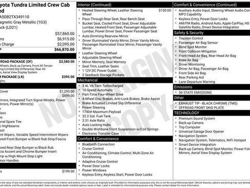 Used 2026 Toyota Tundra Limited w/ TRD Off-Road Package image 34