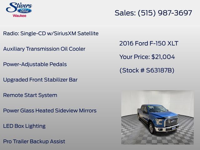 Used 2016 Ford F150 XLT w/ Equipment Group 302A Luxury AWD/4WD image 34