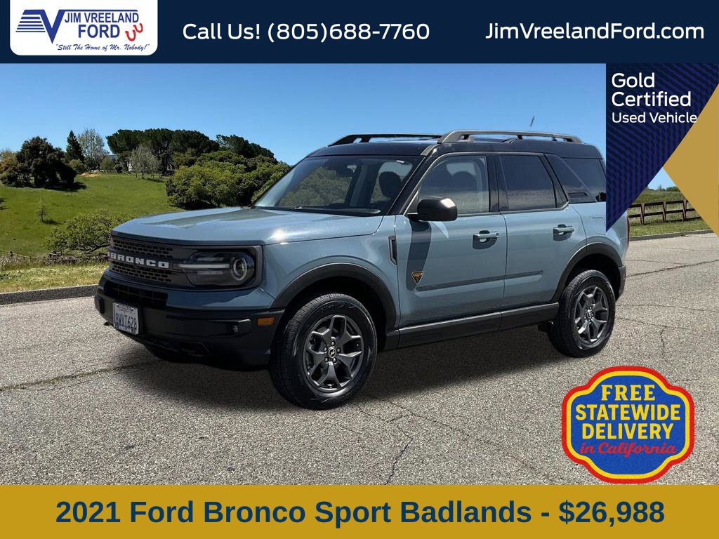Used 2021 Ford Bronco Sport Badlands w/ Badlands Package AWD/4WD 360° Tour
