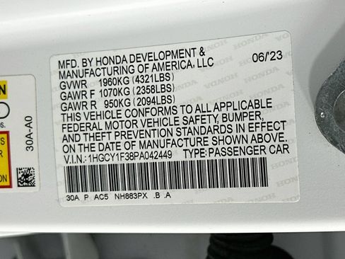 Used 2023 Honda Accord EX image 30