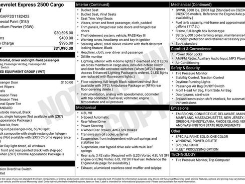 Used 2016 Chevrolet Express 2500 image 15