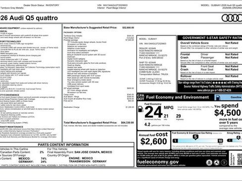 New 2026 Audi Q5 Prestige AWD/4WD image 35