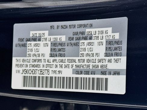 Used 2026 MAZDA CX-90 3.3 Turbo w/ Premium Sport Pkg AWD/4WD image 12