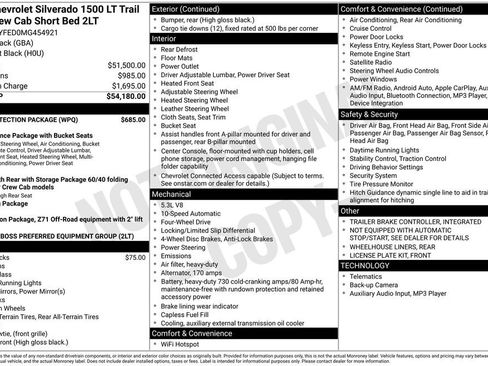 Used 2021 Chevrolet Silverado 1500 LT Trail Boss w/ Bed Protection Package image 2