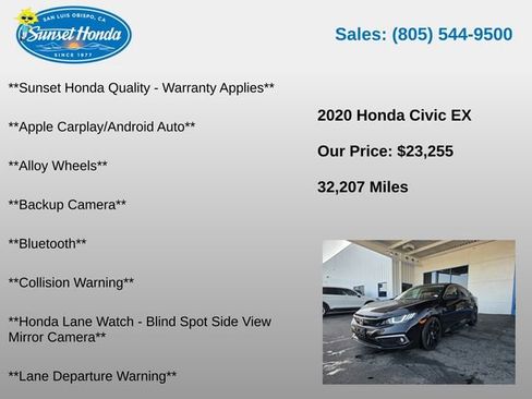 Used 2020 Honda Civic EX image 5