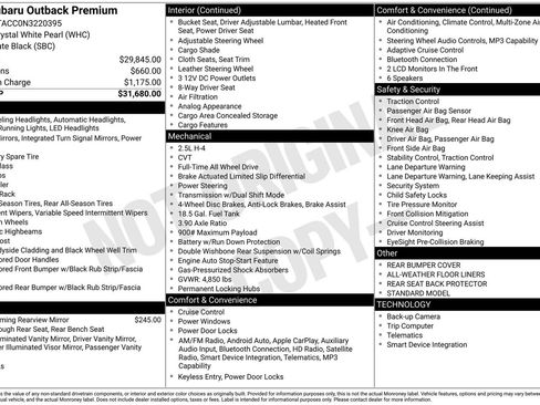 Used 2022 Subaru Outback Premium AWD/4WD image 3