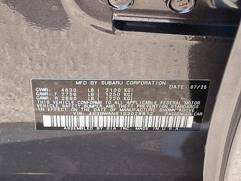 New 2025 Subaru Legacy Limited AWD/4WD image 14