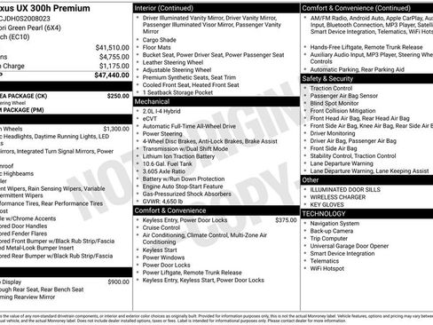 Used 2025 Lexus UX 300h AWD w/ Cold Area Package image 28