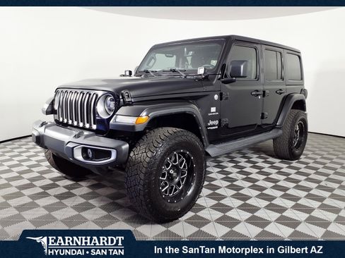 Used 2022 Jeep Wrangler Unlimited Sahara w/ LED Lighting Group AWD/4WD image 1