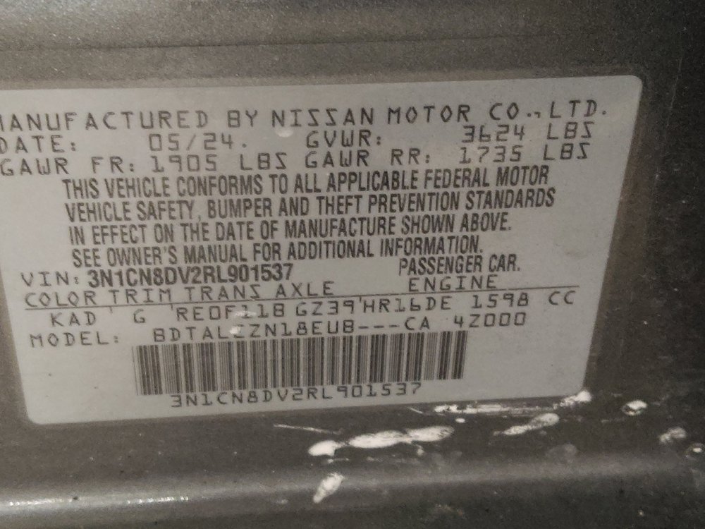 Used 2024 Nissan Versa S w/ Trunk Package FWD image 33
