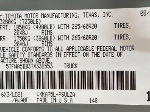 Used 2026 Toyota Tundra Limited AWD/4WD image 45