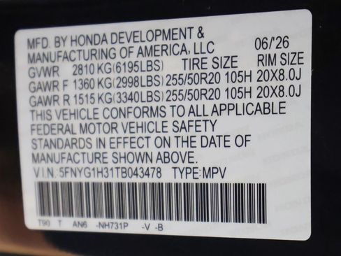 New 2026 Honda Pilot Sport image 25