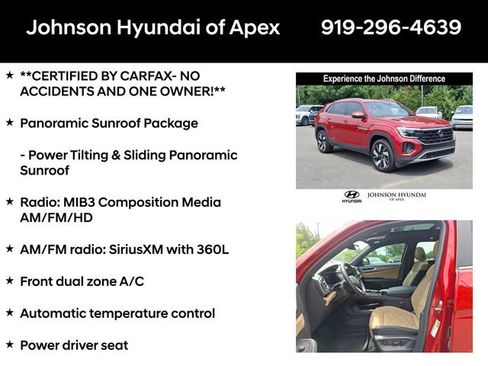 Used 2024 Volkswagen Atlas Cross Sport SE w/ Panoramic Sunroof Package FWD image 6