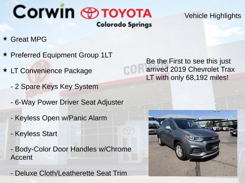 Used 2019 Chevrolet Trax LT w/ LT Convenience Package FWD image 4