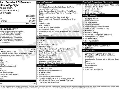 Used 2018 Subaru Forester 2.5i Premium image 33