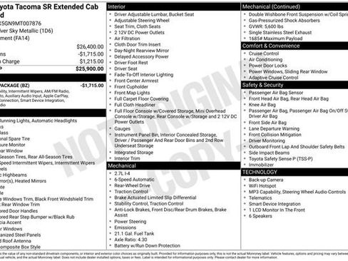 Certified 2021 Toyota Tacoma SR RWD image 30