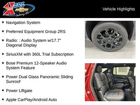 New 2026 Chevrolet Traverse RS AWD/4WD image 3