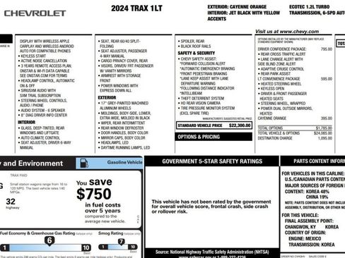 Used 2024 Chevrolet Trax LT w/ Driver Confidence Package FWD image 14