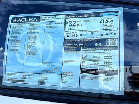 New 2026 Acura Integra A-Spec FWD image 42