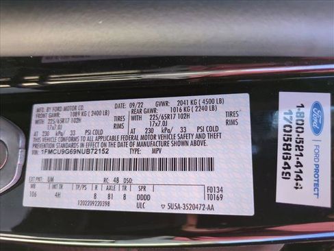 Used 2022 Ford Escape SE w/ Convenience Package image 25