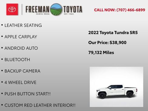 Used 2022 Toyota Tundra SR5 AWD/4WD image 5