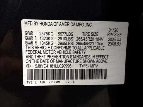 Used 2020 Acura MDX SH-AWD w/ Advance Package image 36