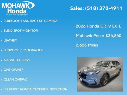 Certified 2026 Honda CR-V EX-L image 8