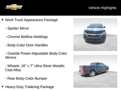 Used 2019 Chevrolet Colorado W/T w/ WT Convenience Package AWD/4WD image 15