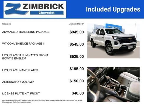 New 2025 Chevrolet Colorado W/T w/ Advanced Trailering Package RWD image 6