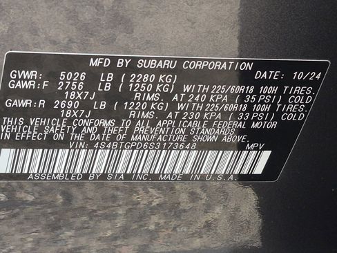 Used 2025 Subaru Outback Touring XT w/ Popular Package #2 AWD/4WD image 30