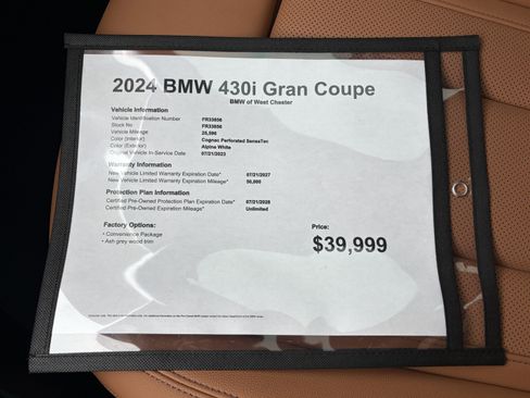 Certified 2024 BMW 430i Gran Coupe w/ Convenience Package RWD image 18