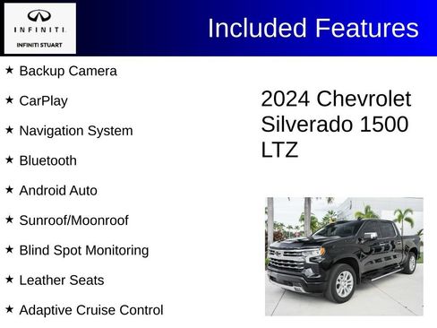 Used 2024 Chevrolet Silverado 1500 LTZ w/ LPO, Dark Essentials Package RWD image 2
