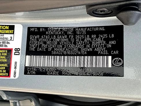 New 2025 Lexus ES 350 w/ Premium Package image 16