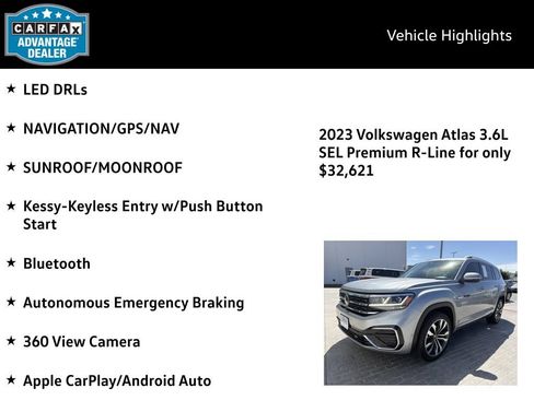 Certified 2023 Volkswagen Atlas SEL Premium AWD/4WD image 4
