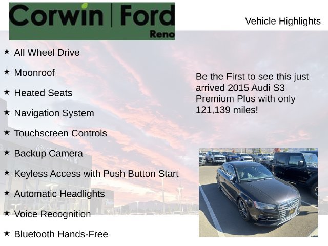 Used 2015 Audi S3 Premium Plus AWD/4WD image 4