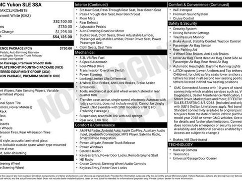 Used 2018 GMC Yukon SLE w/ Convenience Package image 38