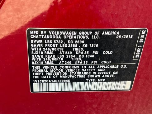 Used 2018 Volkswagen Atlas SE FWD image 35