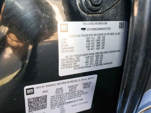 Used 2021 GMC Sierra 1500 SLT w/ SLT Premium Package image 33