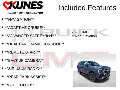 New 2026 GMC Yukon Elevation w/ Elevation Premium Package AWD/4WD image 2