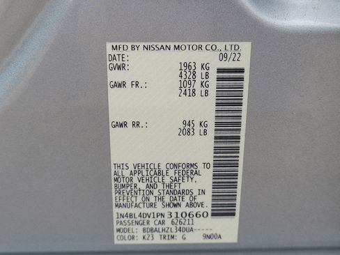 Used 2023 Nissan Altima 2.5 SV image 29